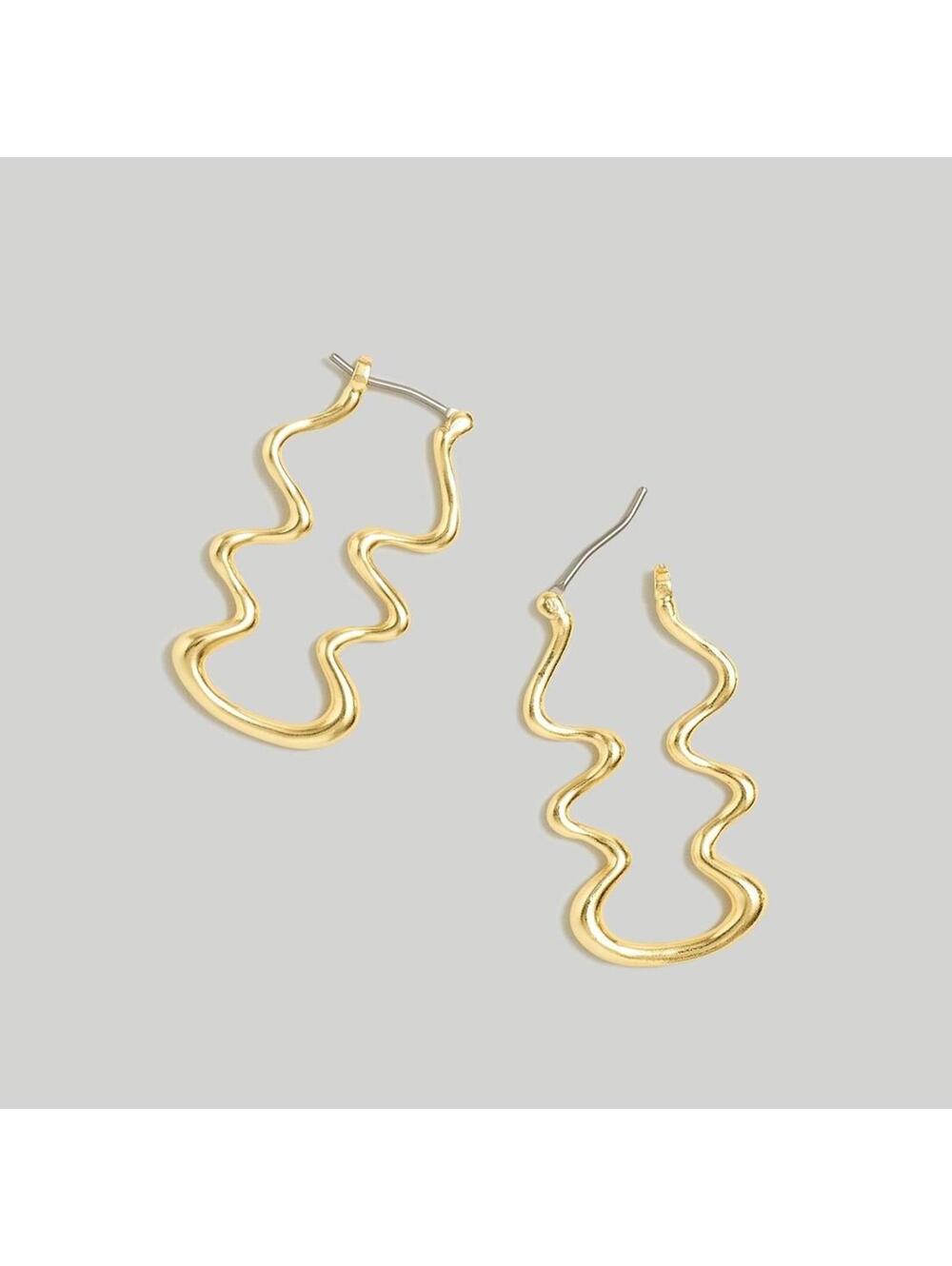 Madewell Wavy Hoop Earrings